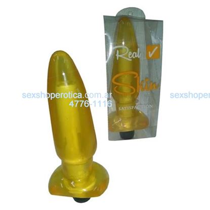 Plug grande amarillo con vibro